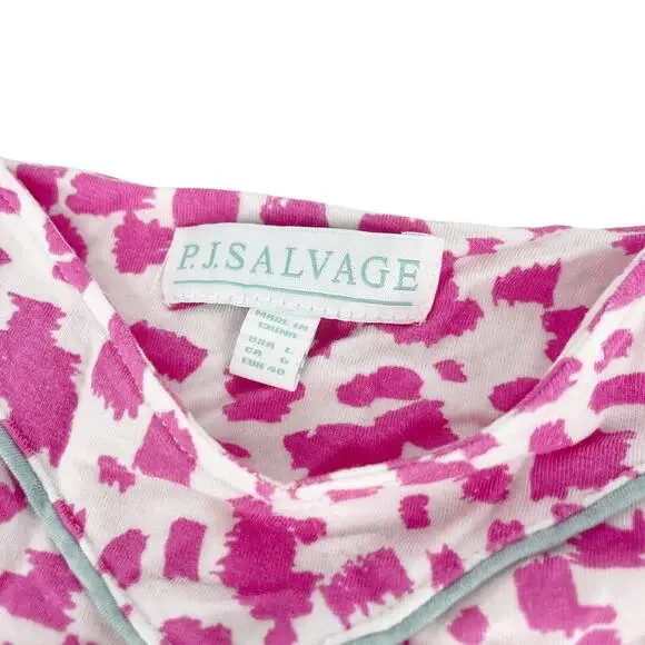 PJ Salvage Pink Leopard Night & Day Spot Short and Cami Pajama Set Size M / L - Picture 3 of 8